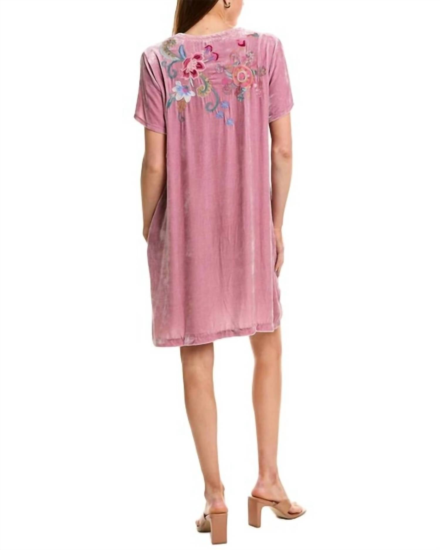 Johnny Was - Velvet V-neck Shift Dress