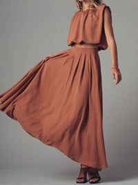 Urban Daizy - Pleated High-waist Skirt