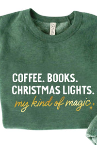 Oat Collective - Women's Coffee Books Graphic Sweatshirt