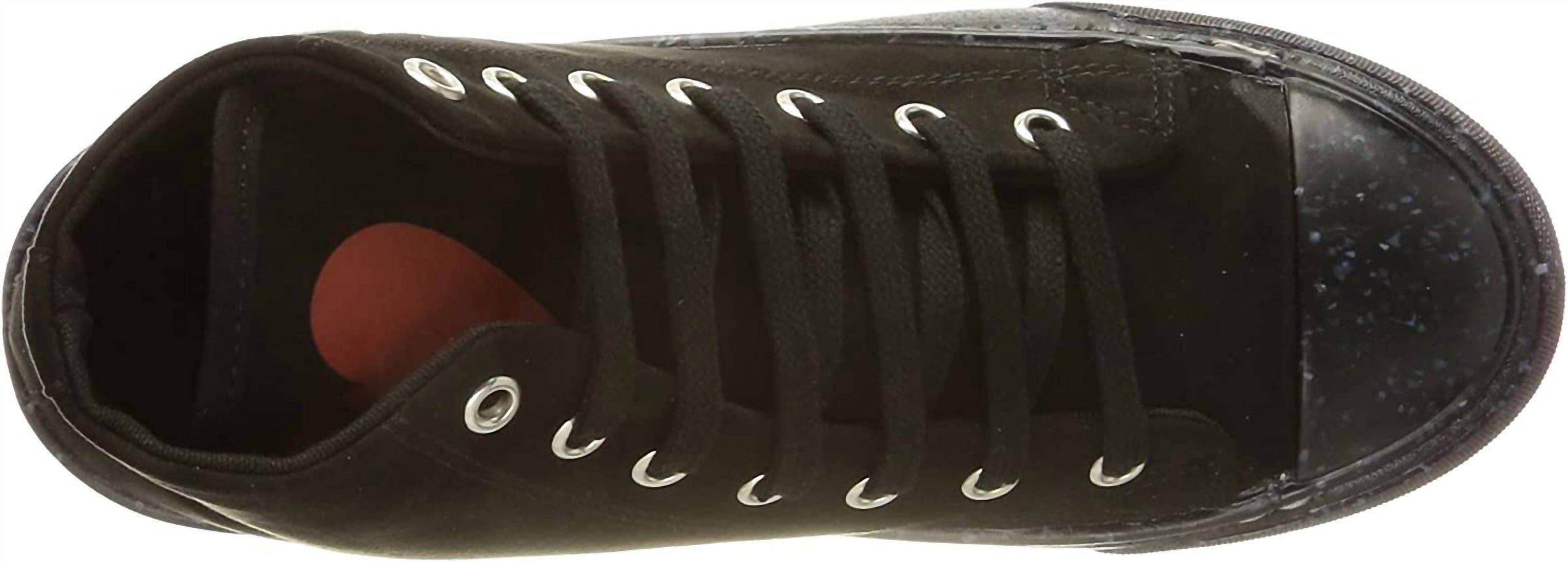 Women's Canvas Heart Lace Up Hi Top Sneakers