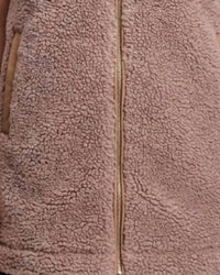Charlie Paige Sleeveless Quilted Vest in brown - women's jacket - alternate view