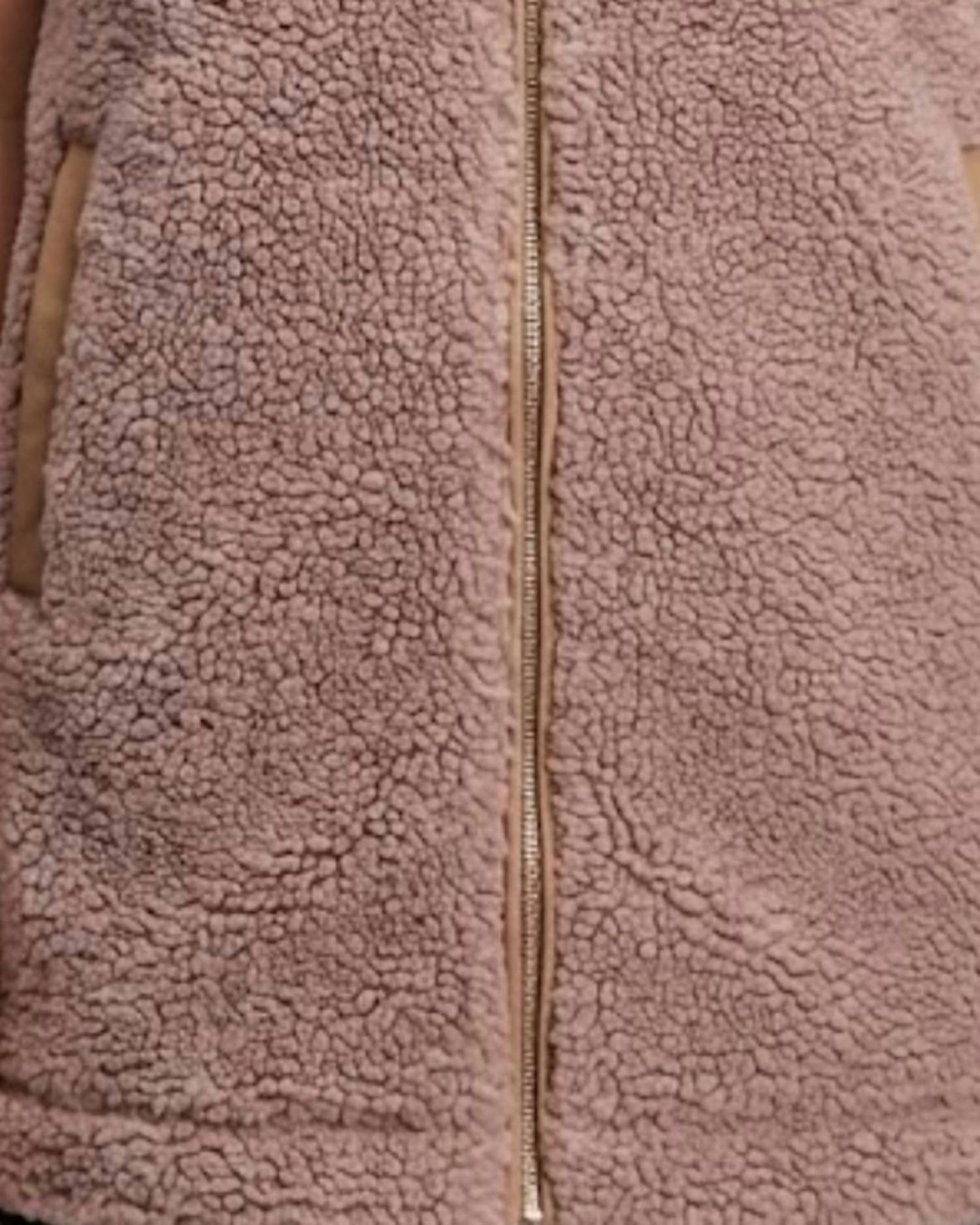 Charlie Paige Sleeveless Quilted Vest in brown - women's jacket - alternate view