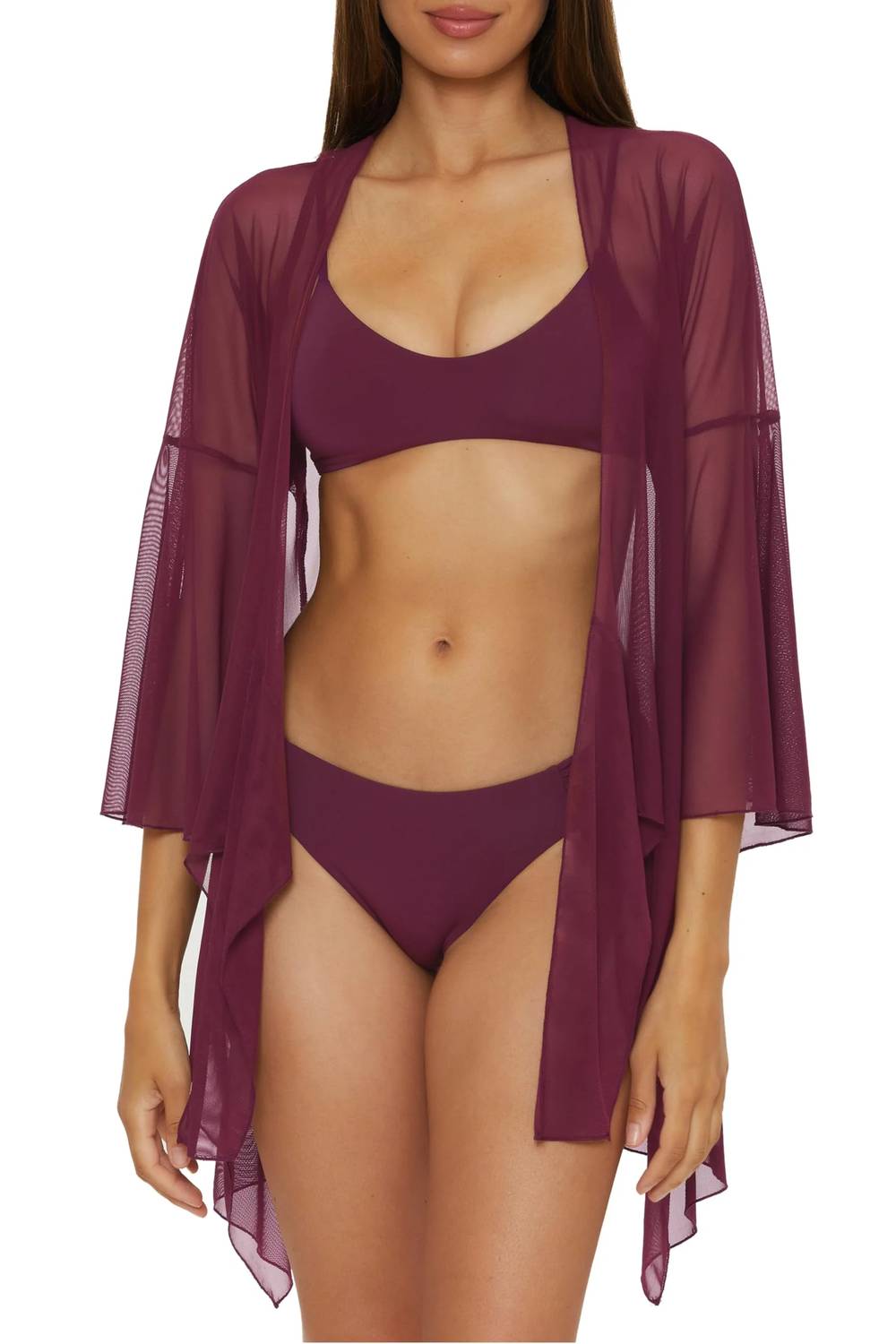 Becca - Mesh Tunic Casual Sheer Beach Cover Ups