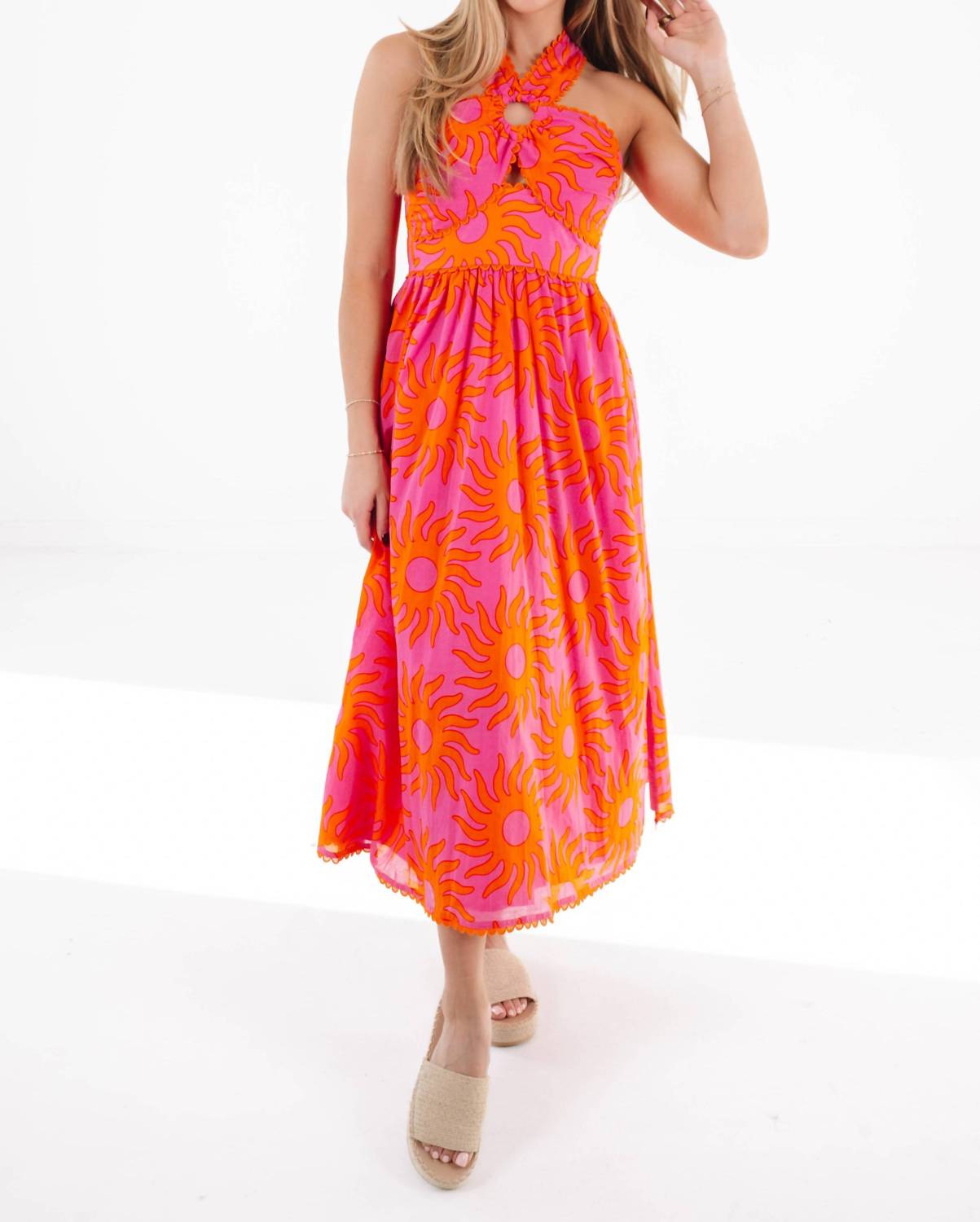 J.Marie - Mara Ric Rac Cross Midi Dress