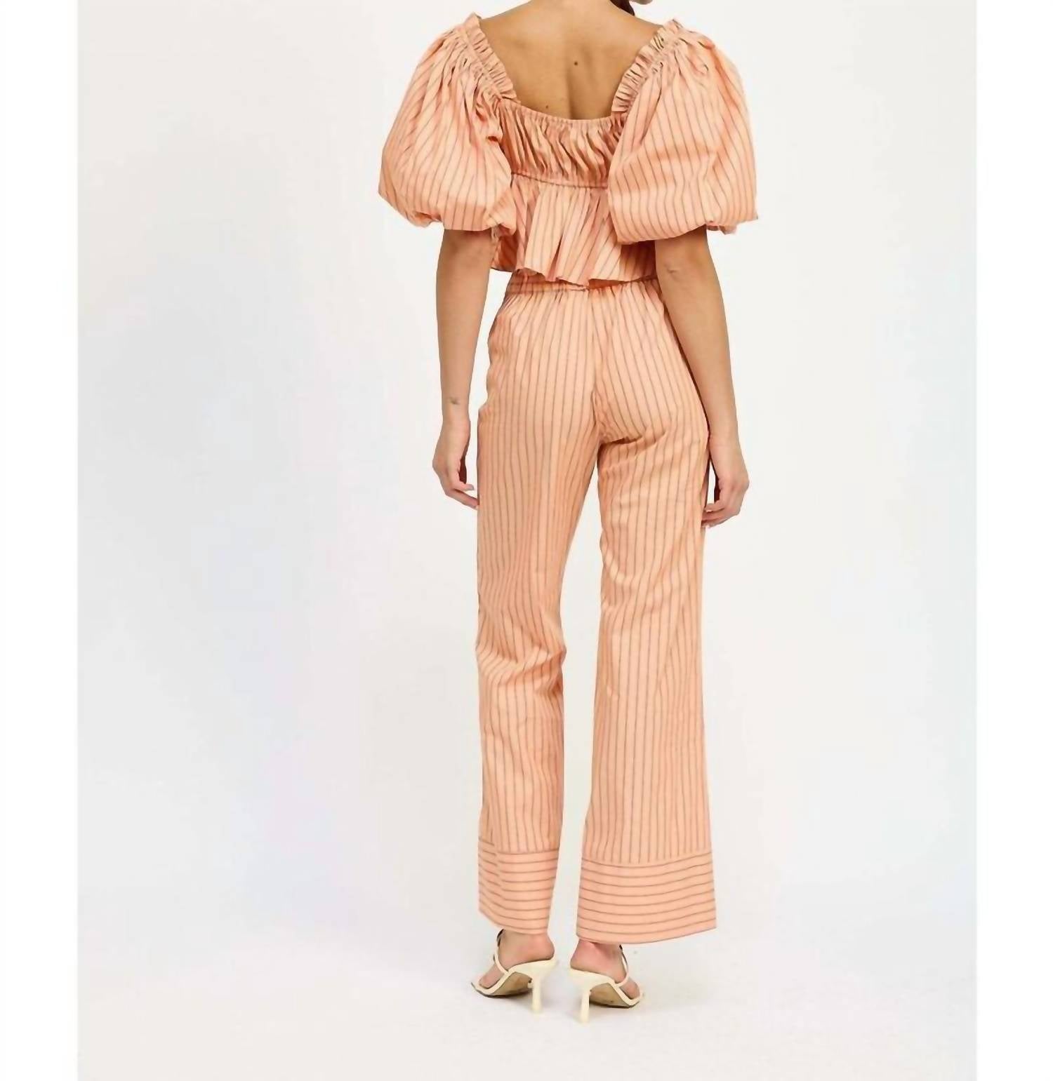Jacquie The Label - Soft Glow Stripe Blouse