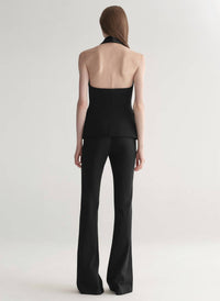 A.L.C. Payton Tuxedo Vest in black - women's jacket - detail view