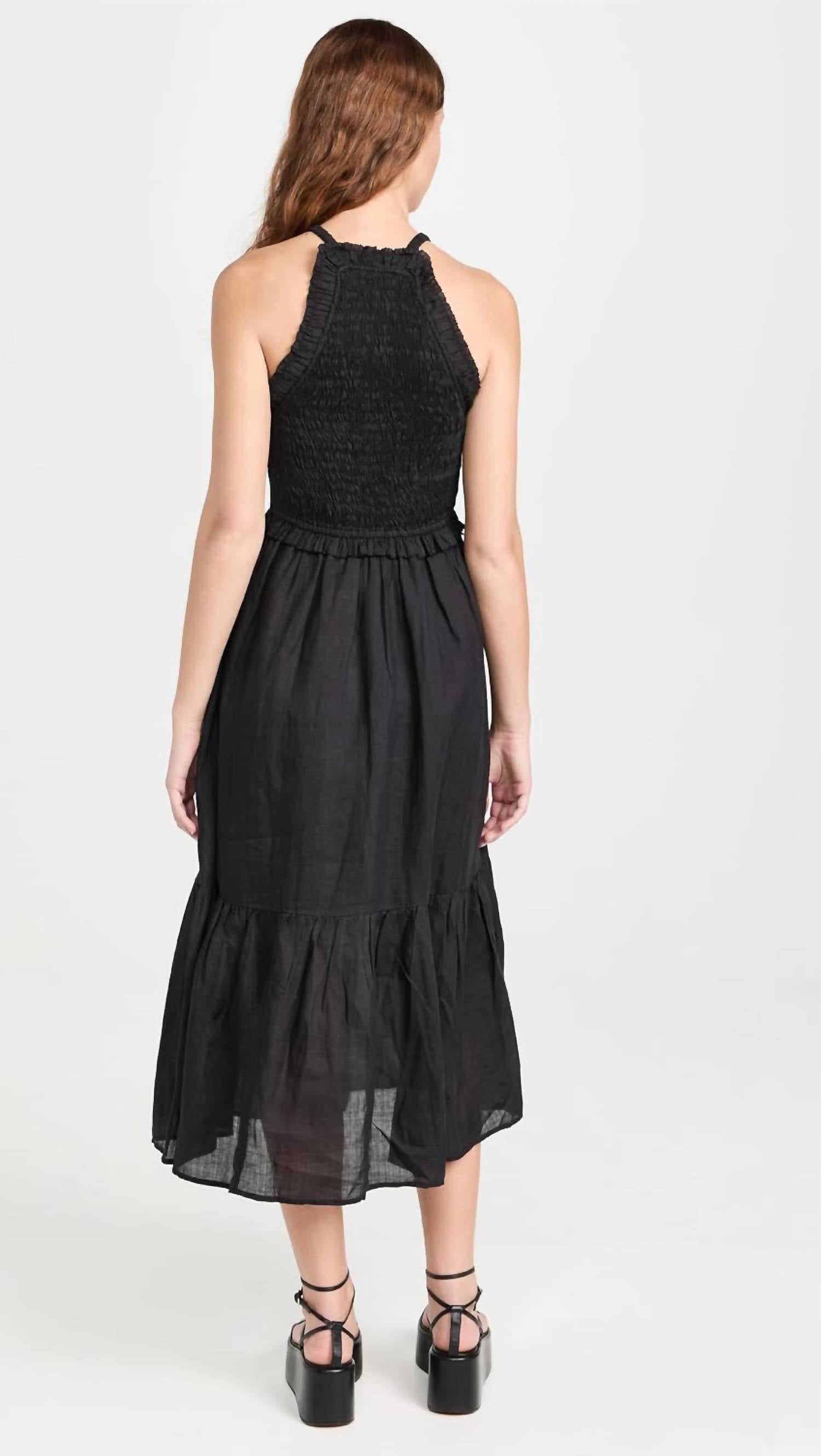 Sea - Women's Cole Smocked Ramie Midi Dress