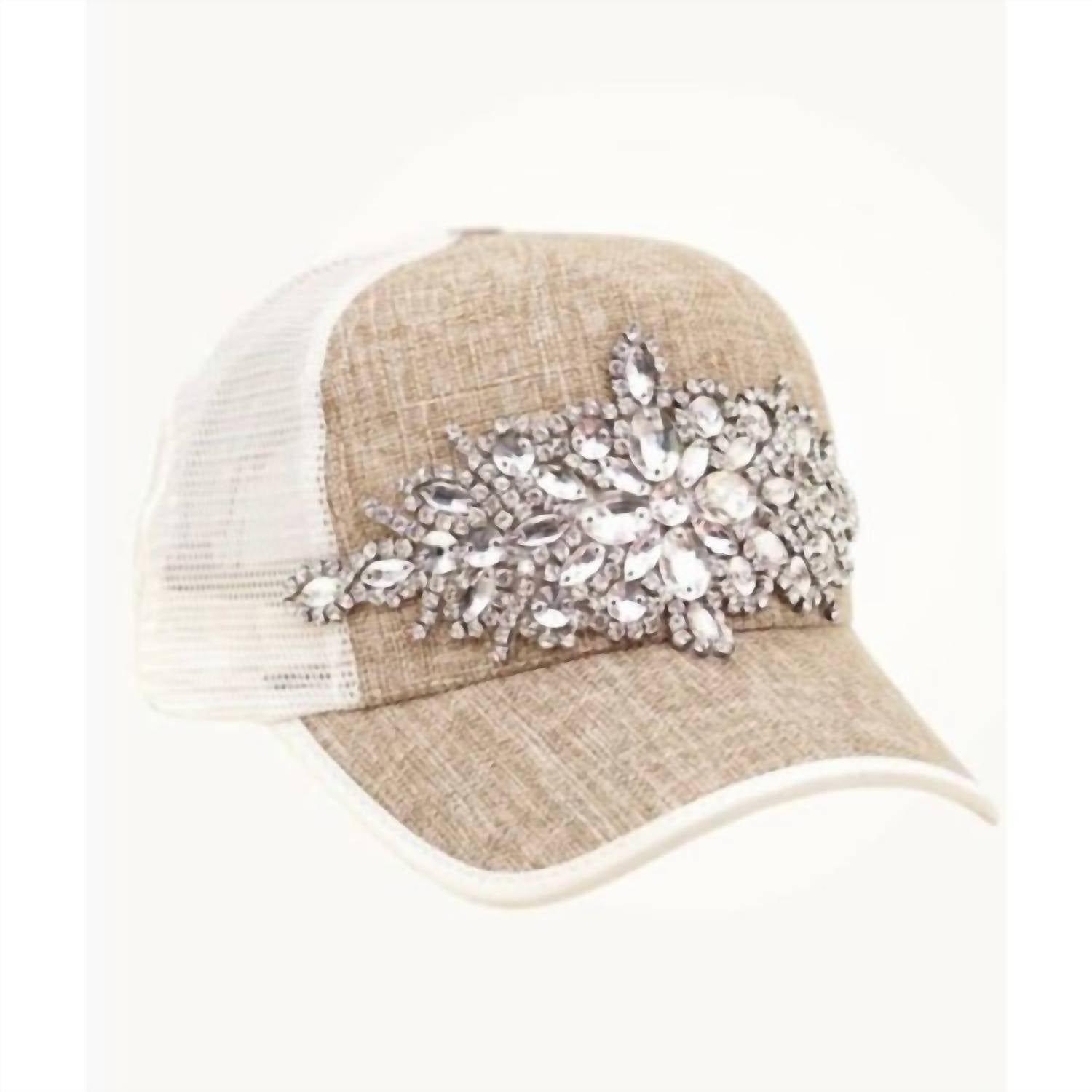 Olive & Pique - Crystal Embellished Trucker Cap