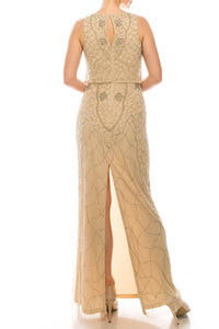 Aidan Mattox - Sleeveless Blouson Embellished Dress