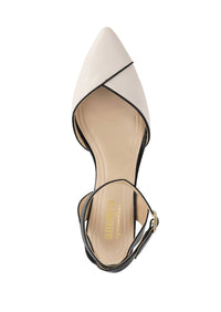 Andrea Women's Formal Mule Shoe in bone - women's heels - alternate view