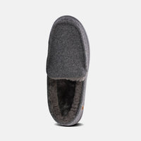 Lamo Men's Harrison Wool Slip-on Moccasin in charcoal - men's loafer - view 7
