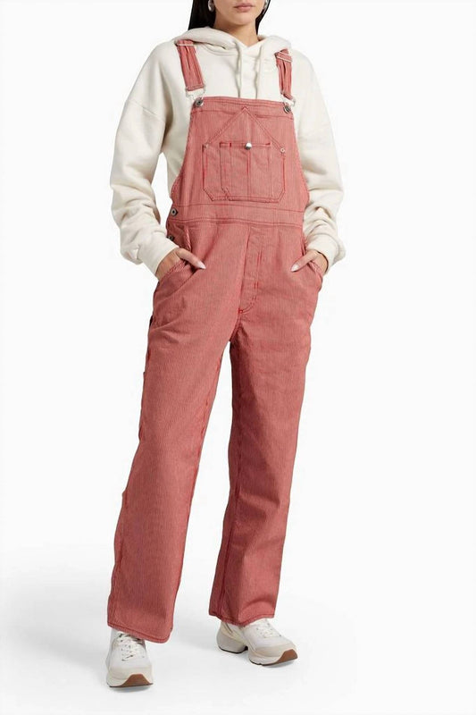 Rag & Bone - Striped Twill Overalls