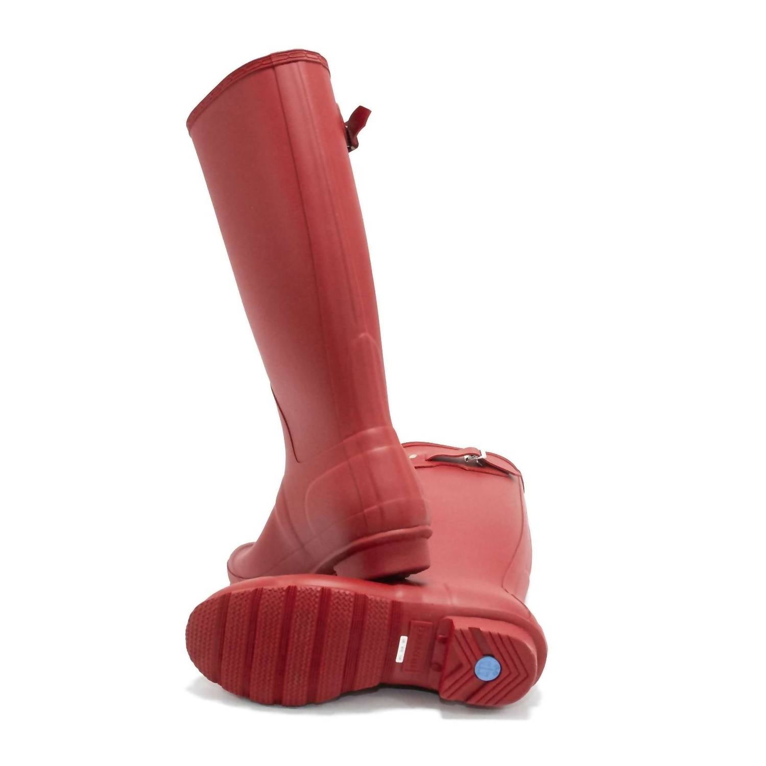 HUNTER Women's Original Tall Rain Boot in military red - women's shoe - view 7