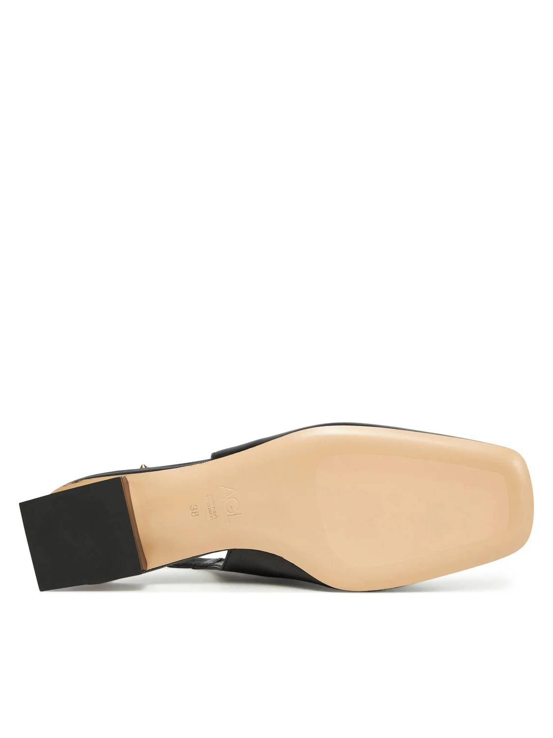 AGL Women's Spike Angie Slingback Flat in nero - item - view 4