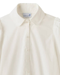 Cartolina Nantucket Women's Brooklyn Long Sleeve Shirt in optic white - women's shirt - detail view