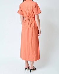 Lilla P - Eyelet Trim Maxi Shirt Dress