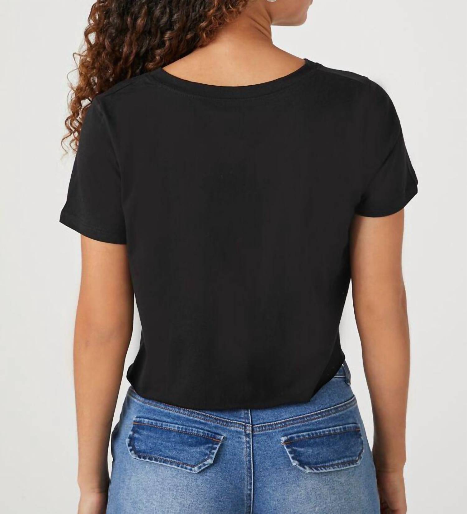 New York City Lips Cropped Tee