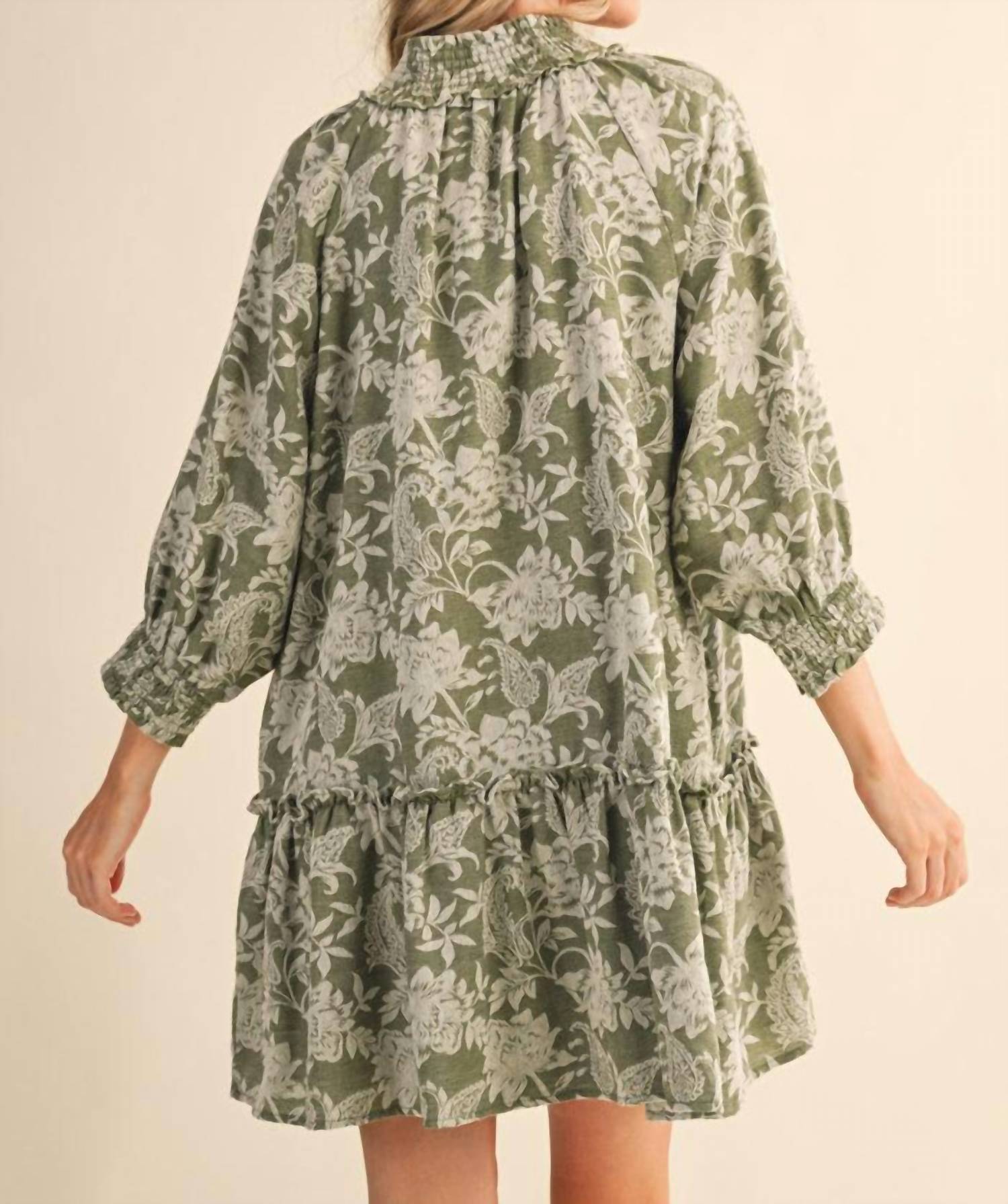 &Merci - Floral Jacquard Mini Dress