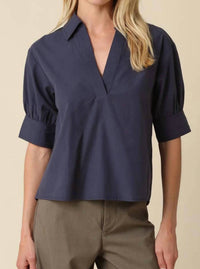Olivaceous - Puff Sleeve Blouse