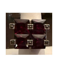 P & K Jewelry - Women's Sterling Marcasite 4 Stone Ring