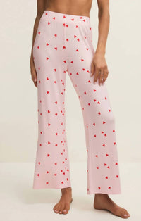 Z Supply Luxe Heart Pant in pink - women's pants
