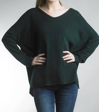 Tempo Paris - V - Neck Oversized Knit Sweater