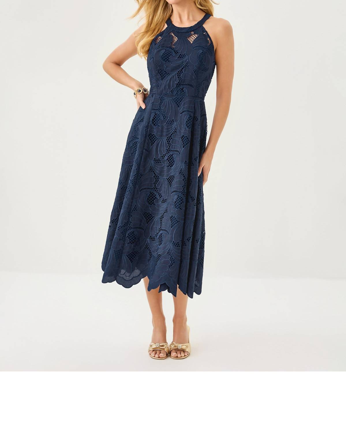 Lilly Pulitzer - Denise Lace Midi Dress