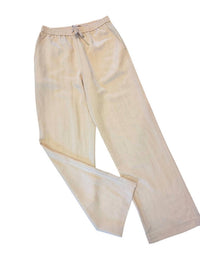ESQUALO Women's Crinkle Trousers in light sand - women's pants