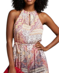 Mystree - Halter Style Bleached Jumpsuit
