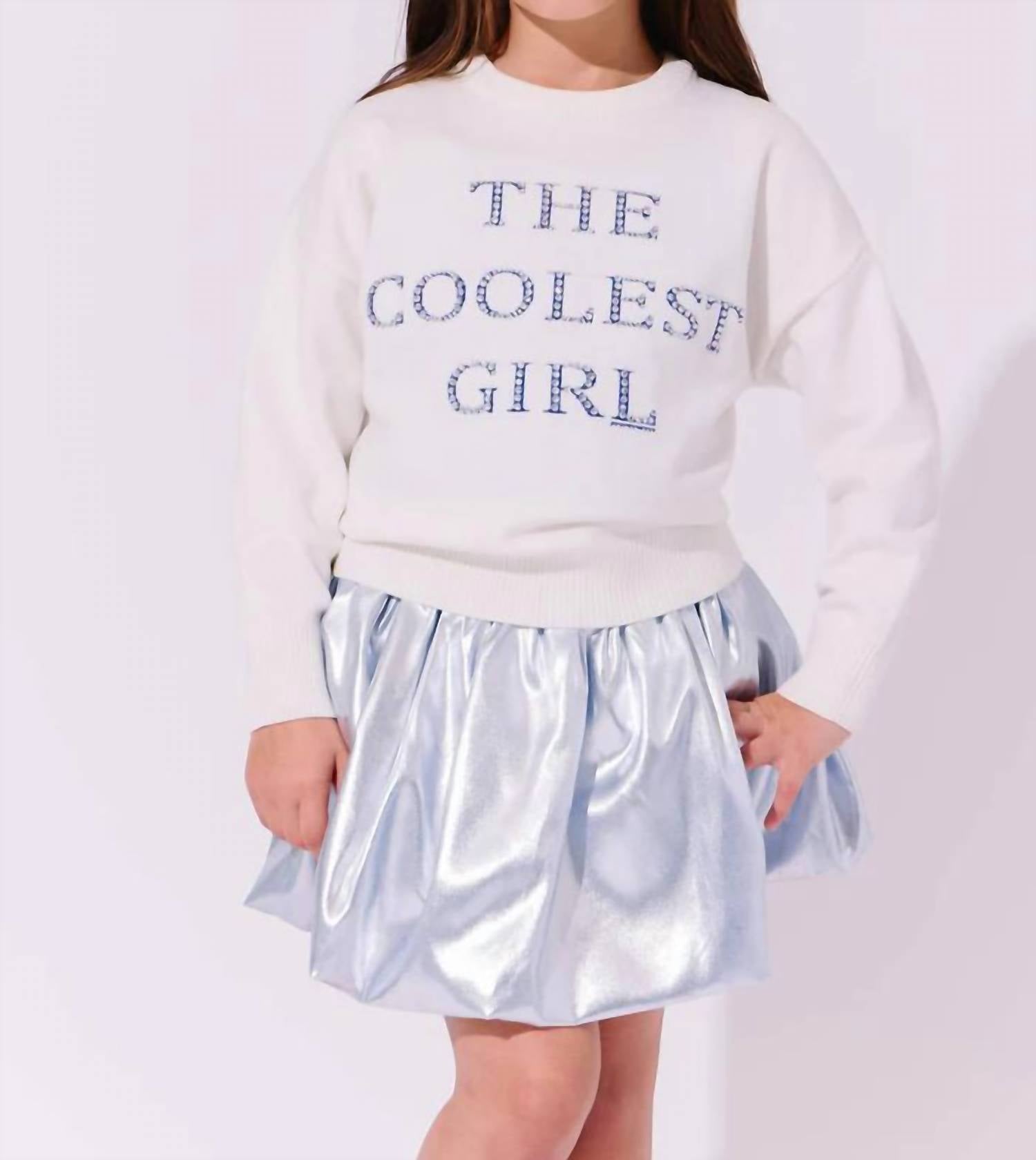 Lola + The Boys - The Coolest Girl Sparkle Sweatshirt