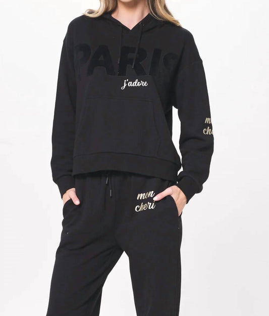 Paris Applique Hoodie