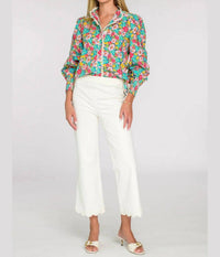 Elizabeth James The Label - Emily Balloon Sleeves Top