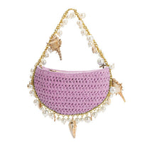 Melie Bianco - Women's Isla Small Shells Straw Top Handle Bag