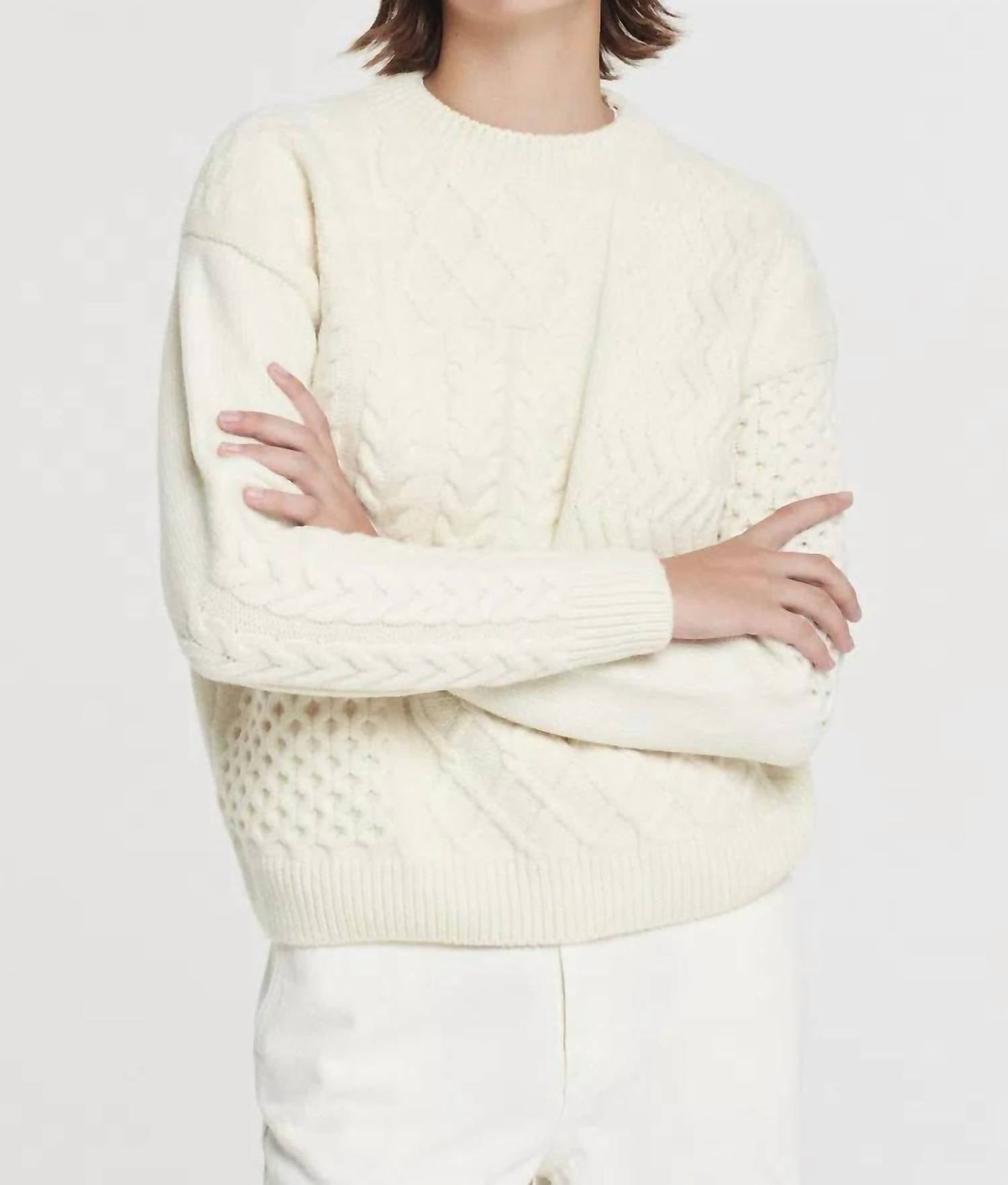 Pomandère - Crewneck With Patchwork Pattern