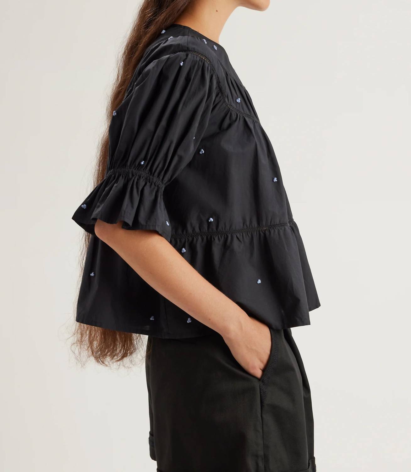 Merlette - Sol With French Knots Top