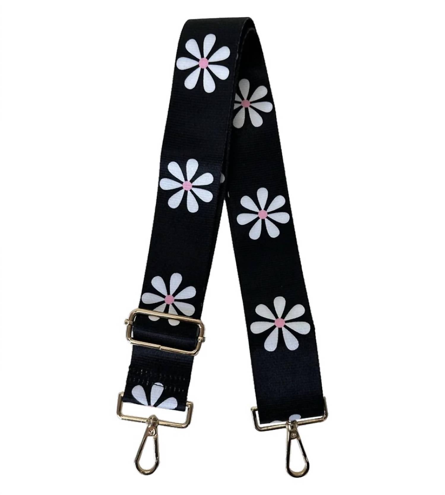 AHDORNED Women's Sports Guitar Straps in black flower - women's item