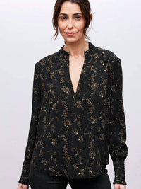 Go By Go Silk - Go Soft Spoken Print Blouse
