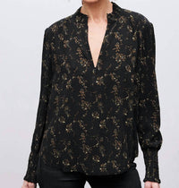 Go By Go Silk - Go Soft Spoken Print Blouse