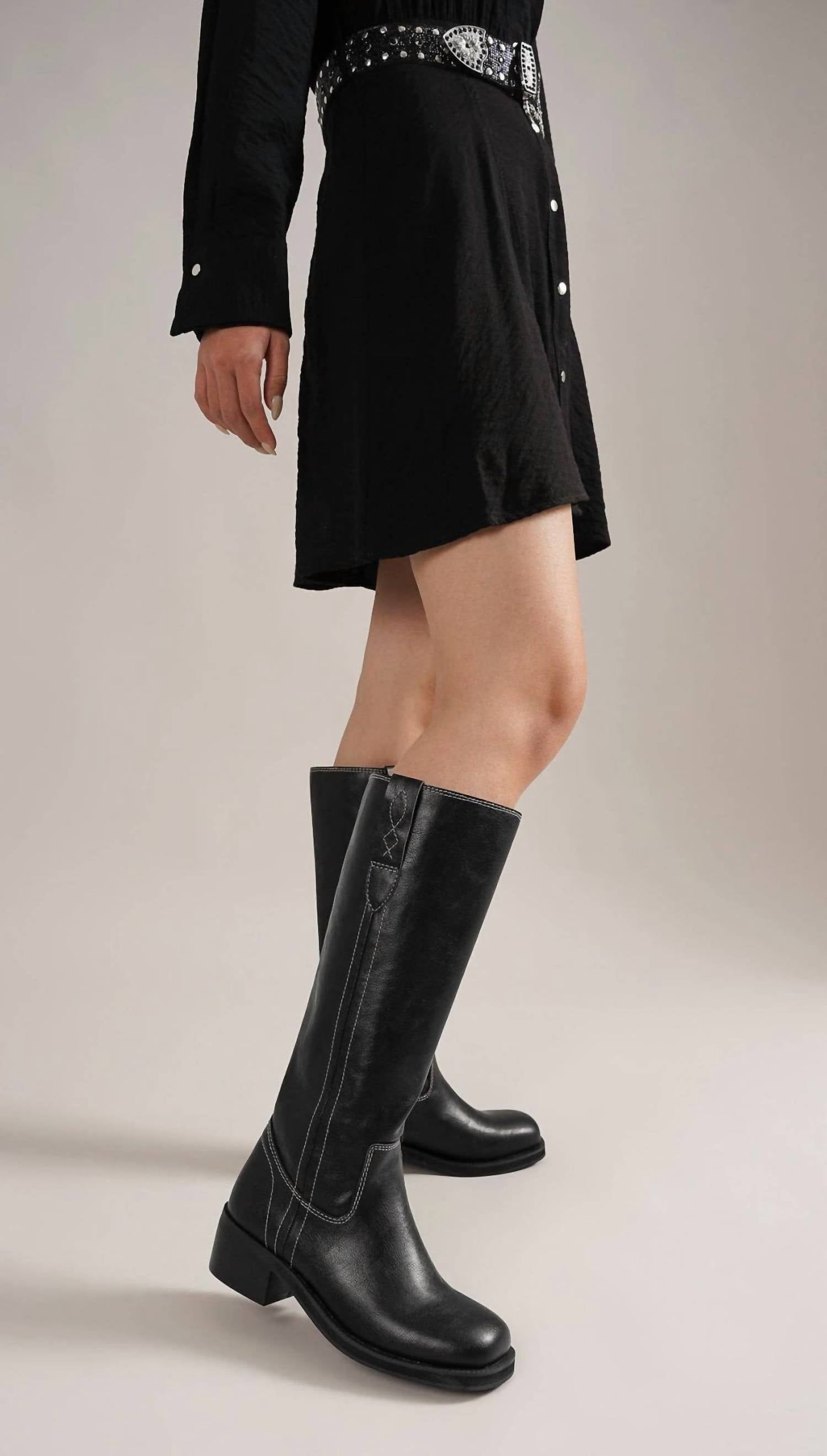Beast Fashion - Women's Mills Knee High Boots