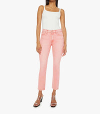 Mother The Mid Rise Dazzler Ankle Jean in sunset coral twice as nice - women's jeans