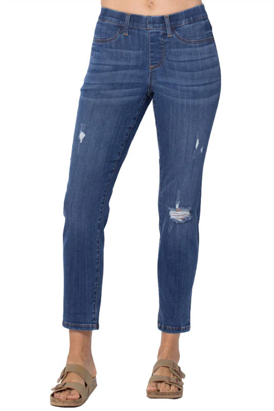 Judy Blue - MID RISE DESTROYED JEGGING