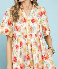 Umgee - Floral Print Dress