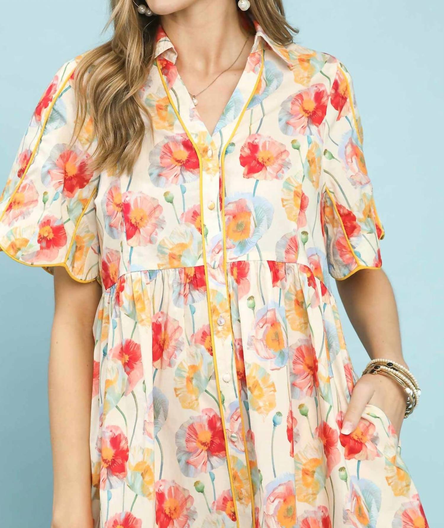 Umgee - Floral Print Dress