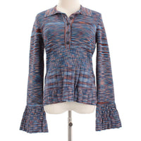 JONATHAN SIMKHAI WOMEN'S CAICOS SWEATER in blue multi - women's cardigan