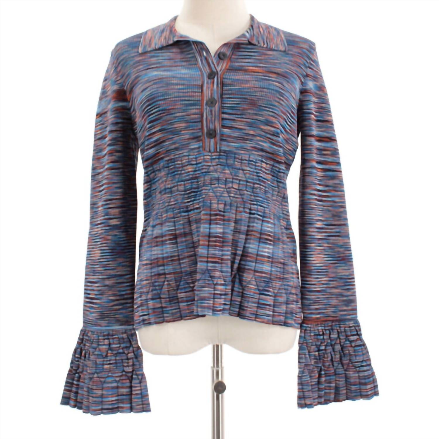 JONATHAN SIMKHAI WOMEN'S CAICOS SWEATER in blue multi - women's cardigan