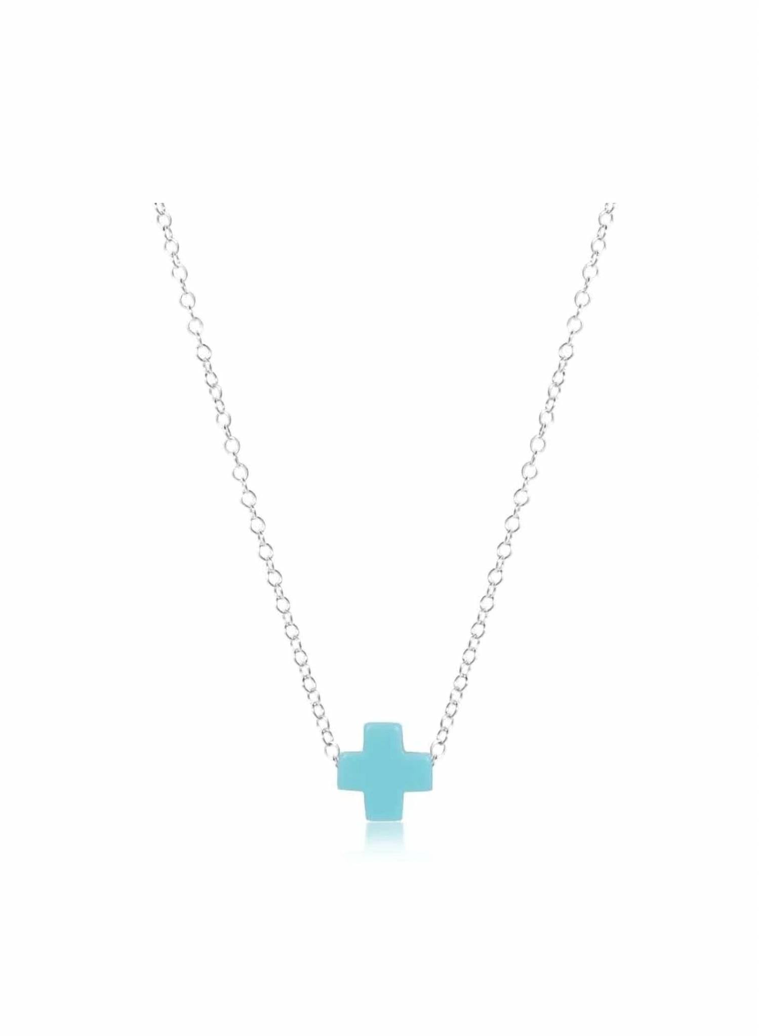 Enewton - signature cross 16" sterling necklace
