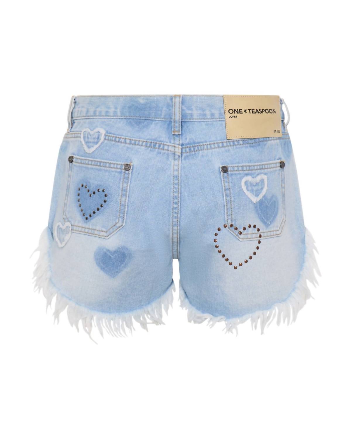 One Teaspoon - Retro Dukes Low Waist Mini Denim Shorts
