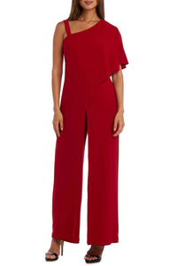 R&M Richards - Asymmetrical Overlay Evening Jumpsuit