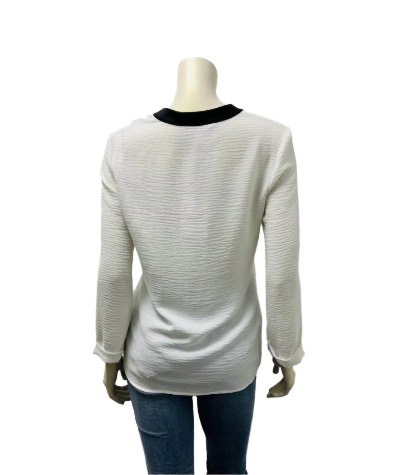 Compli K - Women's Long Sleeves And Tie Front Top