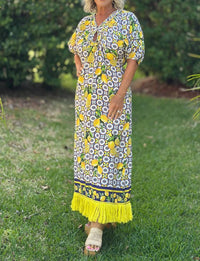 America & Beyond - Santorini Midi Dress